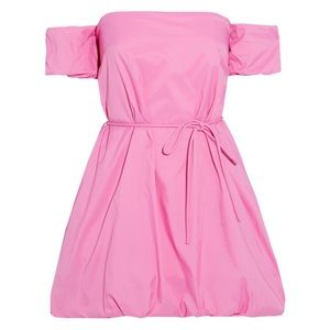 Staud off the shoulder gathered dress